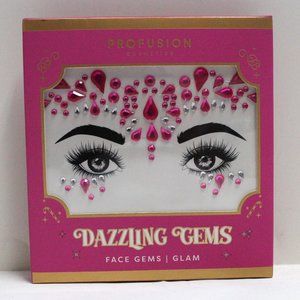 Dazzling Gems - Face Gems in Pink & Silver - Dots & Teardrops - New